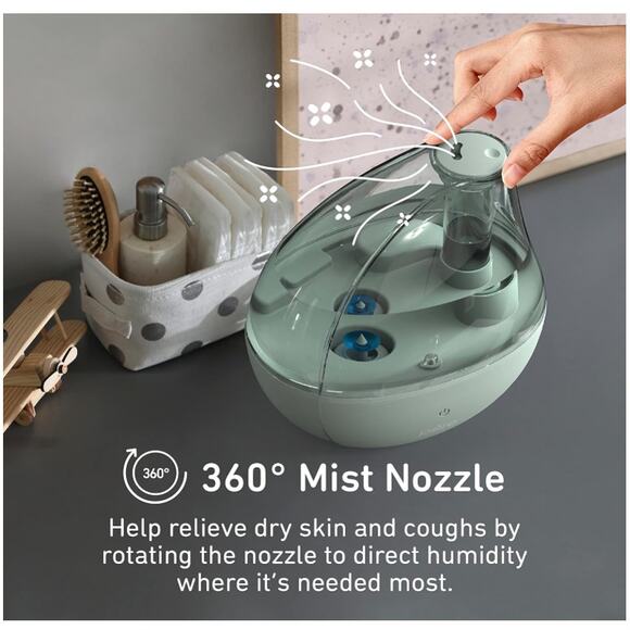 Pure Enrichment PureBaby Ultrasonic Cool Mist Humidifier & Soft Glow Night Light - Picture 6 of 7